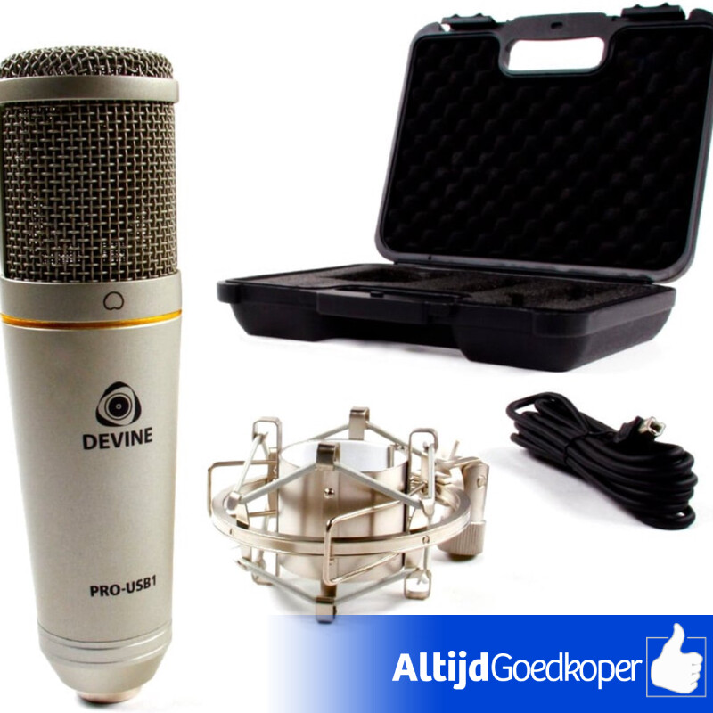 Devine USB-1 condensator USB studiomicrofoon | Nieuw | nwpr  59 euro