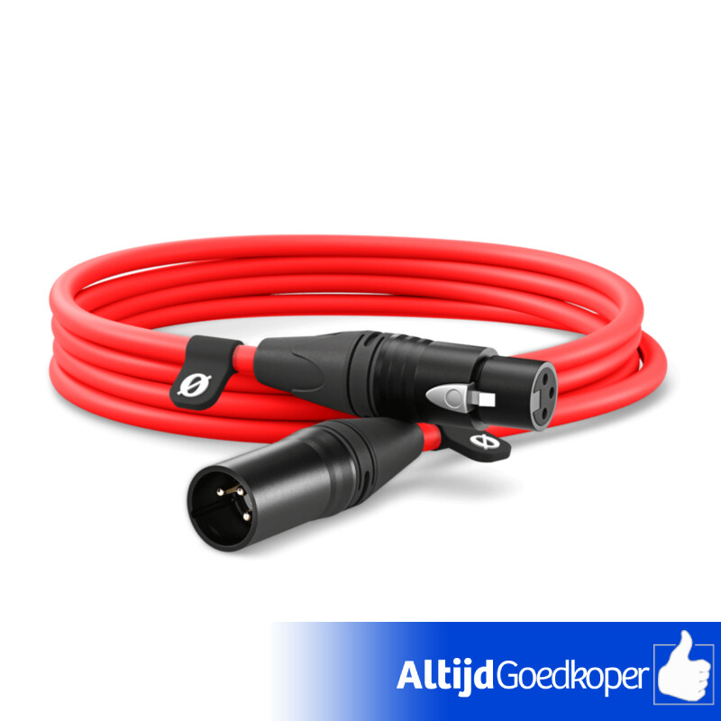 Rode XLR-3 i hoogwaardige XLR-kabel | 3 Meter | Nieuw in doos Rode XLR-3 i hoogwaardige XLR-kabel | 3 Meter | Nieuw in doos
