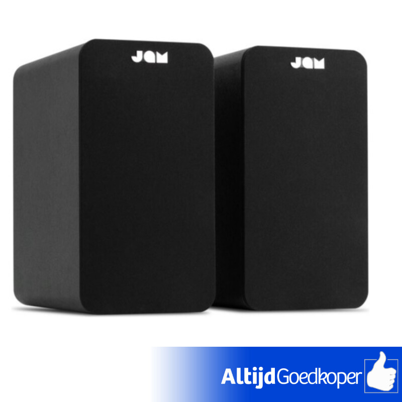 JAM Boekenplank Speakers - Bluetooth - Zwart (NIEUW uit doos) JAM Boekenplank Speakers - Bluetooth - Zwart (NIEUW uit doos)