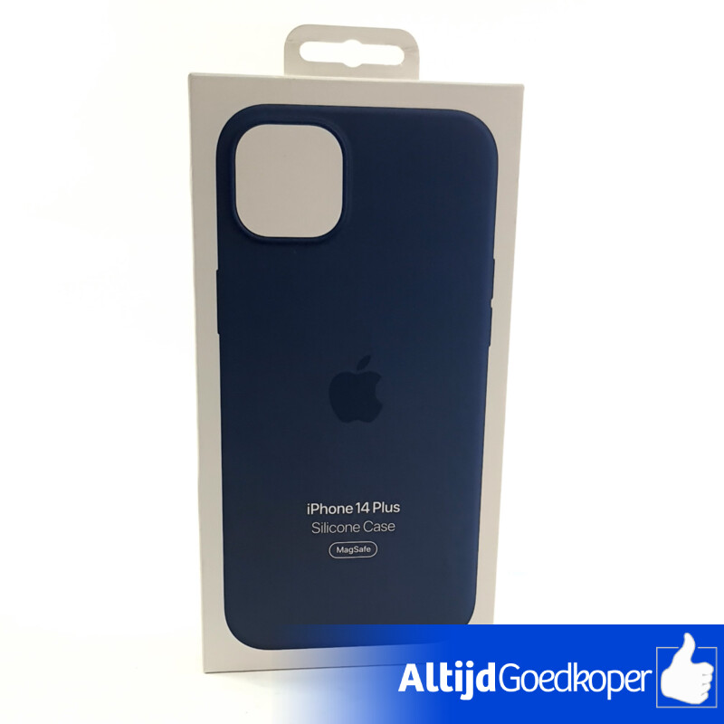 Apple iPhone 14 Plus Magsafe Silicone Case Blue/Blauw | Nieuw In Doos Apple iPhone 14 Plus Magsafe Silicone Case Blue/Blauw | Nieuw In Doos