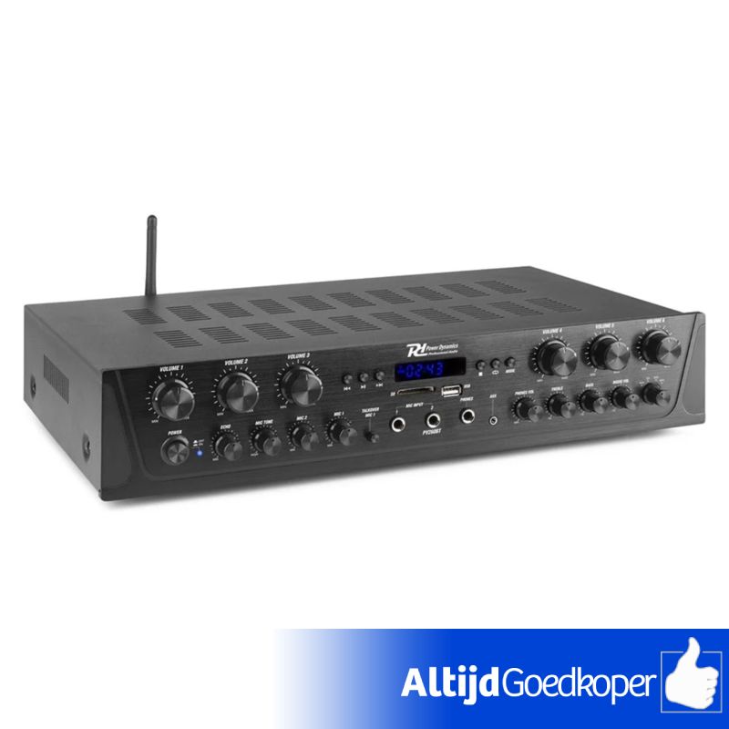 Power Dynamics PV260BT 6-zone Bluetooth versterker - 600W | NIEUW! Power Dynamics PV260BT 6-zone Bluetooth versterker - 600W | NIEUW!