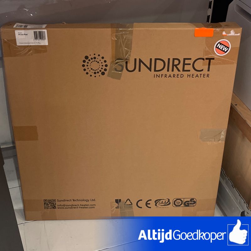 Sundirect infrared heater Warmtepaneel + thermostaat en ophanging | nieuw in doos