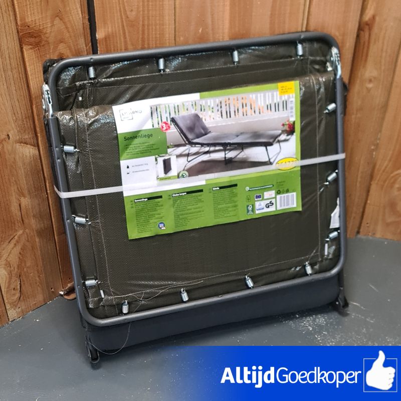 Livarno Home Alluminium ligstoel, Ligbed, Relax Stoel, Antraciet | Nieuw In Seal