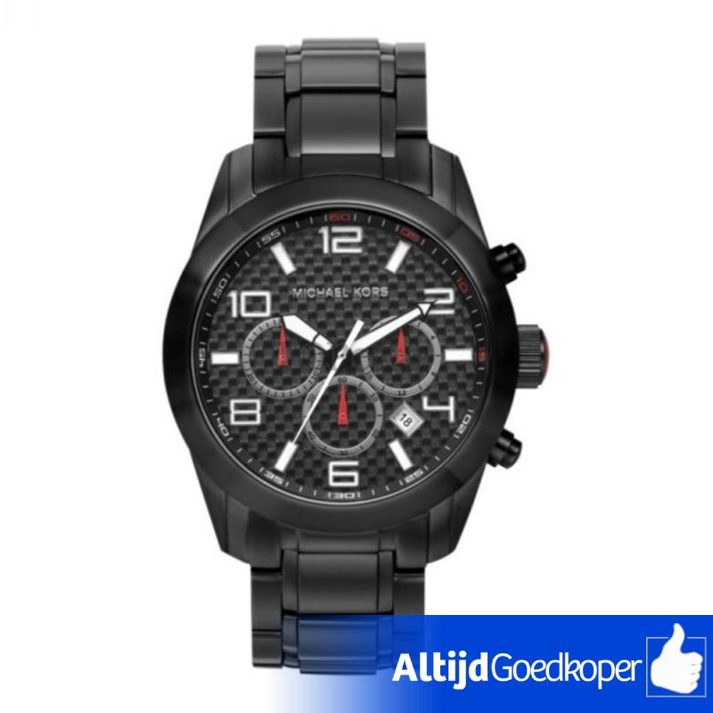 Michael Kors MK-8219 Herenhorloge Black/Zwart | Nieuw In Seal Michael Kors MK-8219 Herenhorloge Black/Zwart | Nieuw In Seal