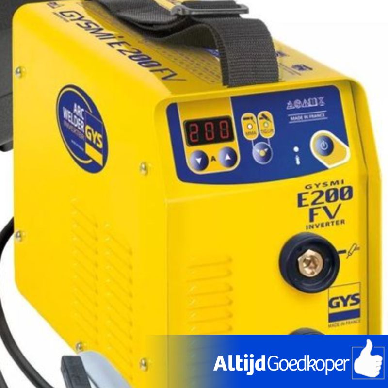 GYS GYSMI E200FV Lasinverter 10-130/10-200A | Nieuw GYS GYSMI E200FV Lasinverter 10-130/10-200A | Nieuw