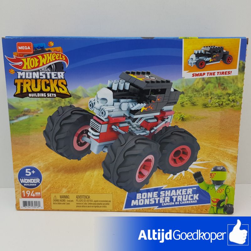 Mega Construx GVM27, Hot Wheels Monster Bone Shaker | Nieuw |