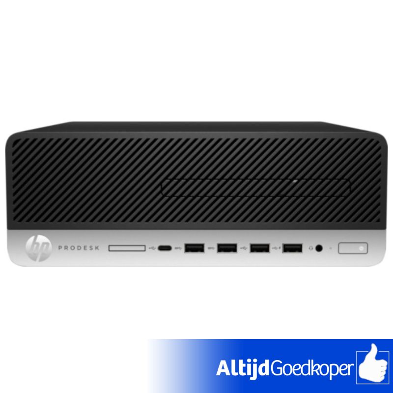 HP ProDesk 600 G5 SFF i5-9500/8GB/256SSD/W10 7AC46AE (Nieuw) HP ProDesk 600 G5 SFF i5-9500/8GB/256SSD/W10 7AC46AE (Nieuw)
