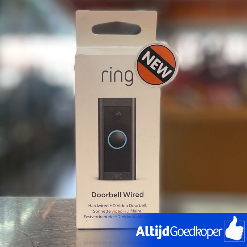 Ring Doorbell WiFi wired | Ring Bekabelde WiFi Deurbel | Nieuw, in seal Ring Doorbell WiFi wired | Ring Bekabelde WiFi Deurbel | Nieuw, in seal