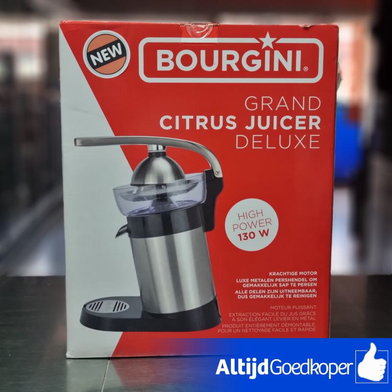 Bourgini Grand Cutrus Juicer Deluxe | Nieuw in doos