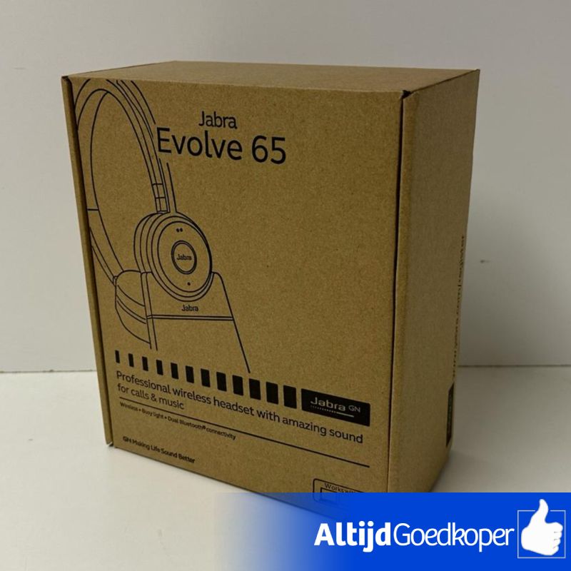 Jabra Evolve 65 Link380a UC Stereo Stand heaset | NIEUW Jabra Evolve 65 Link380a UC Stereo Stand heaset | NIEUW