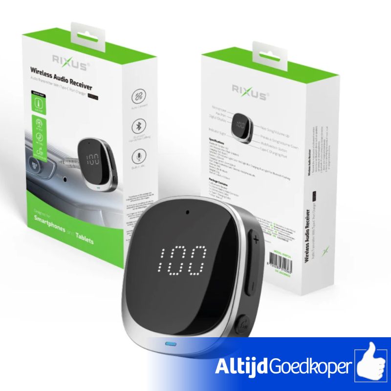 Rixus Wireless Audio Receiver RXTB24 | Zwart | Nieuw | Met Garantie Rixus Wireless Audio Receiver RXTB24 | Zwart | Nieuw | Met Garantie