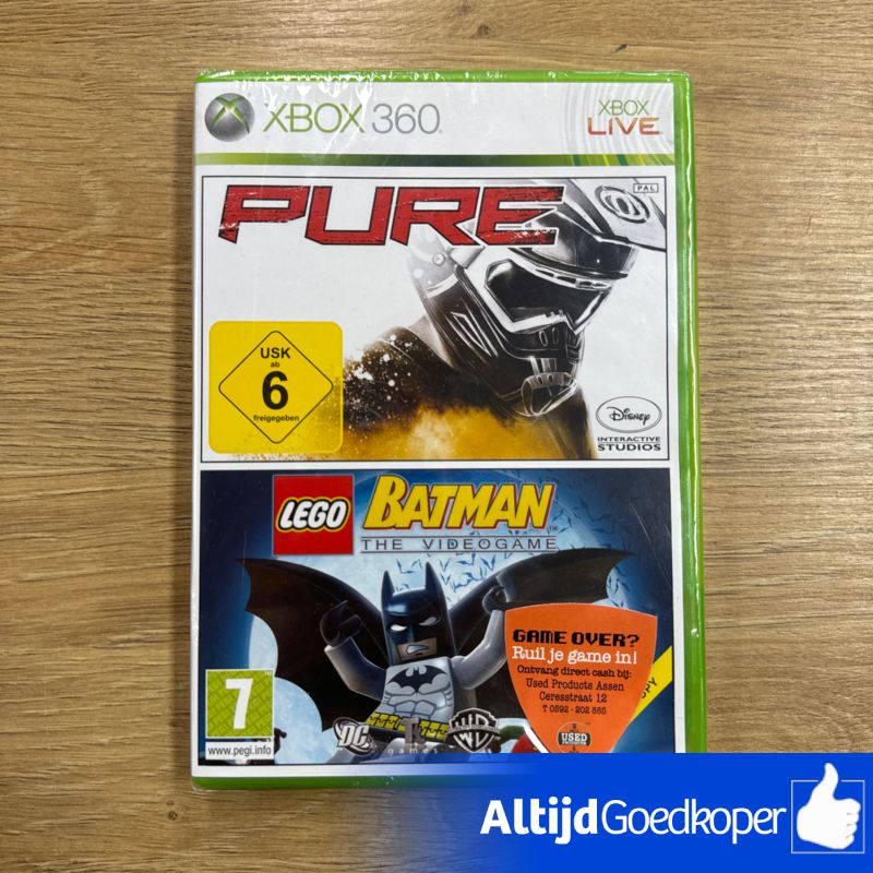 XBOX 360 Pure & Lego Batman Nieuw In Seal XBOX 360 Pure & Lego Batman Nieuw In Seal