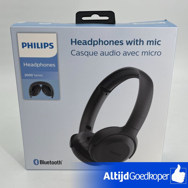 Philips TAUH202 - Draadloze Koptelefoon - Zwart Philips TAUH202 - Draadloze Koptelefoon - Zwart