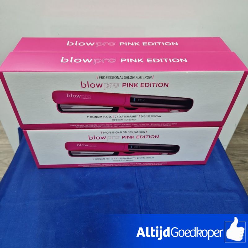 BLOWPRO Professionele Stijltang Pink Edition - 220 C NIEUW BLOWPRO Professionele Stijltang Pink Edition - 220 C NIEUW