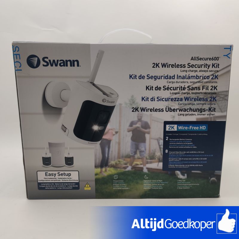Swann Allsecure 600 2K draadloze beveiligings camera's Swann Allsecure 600 2K draadloze beveiligings camera's
