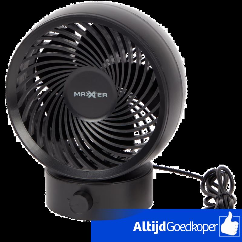 Maxxter USB Desktop Fan, 10cm, Speed Control, Tilt Function, Black/Zwart | Nieuw In Seal Maxxter USB Desktop Fan, 10cm, Speed Control, Tilt Function, Black/Zwart | Nieuw In Seal