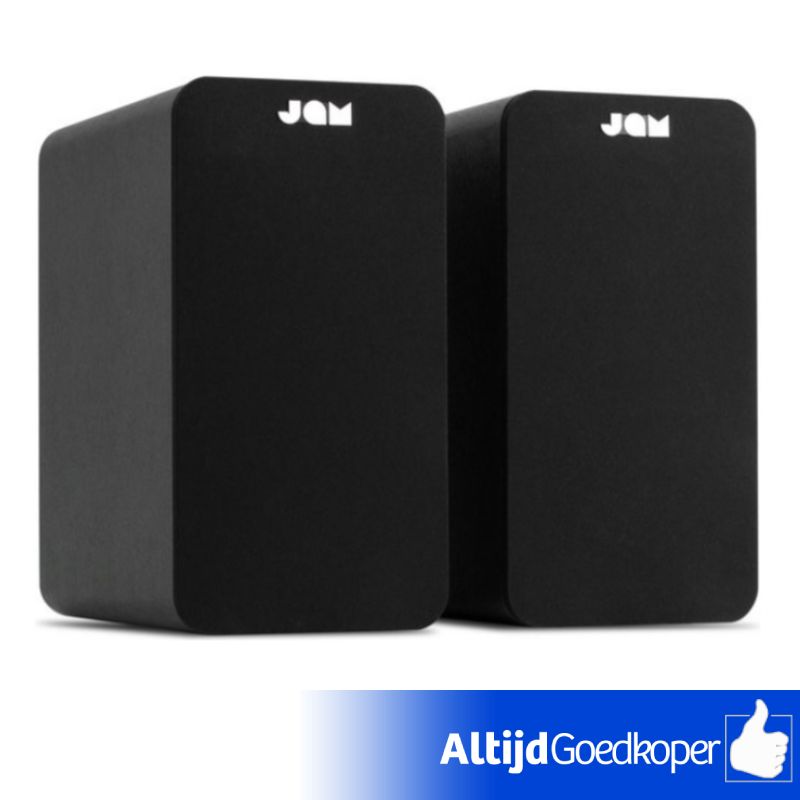 JAM Boekenplank Speakers - Bluetooth - Zwart (NIEUW uit doos) JAM Boekenplank Speakers - Bluetooth - Zwart (NIEUW uit doos)