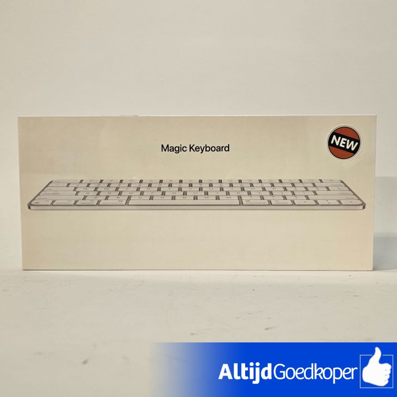 Apple Magic Keyboard - QWERTY - Draadloos toetsenbord - Wit | Nieuw Apple Magic Keyboard - QWERTY - Draadloos toetsenbord - Wit | Nieuw