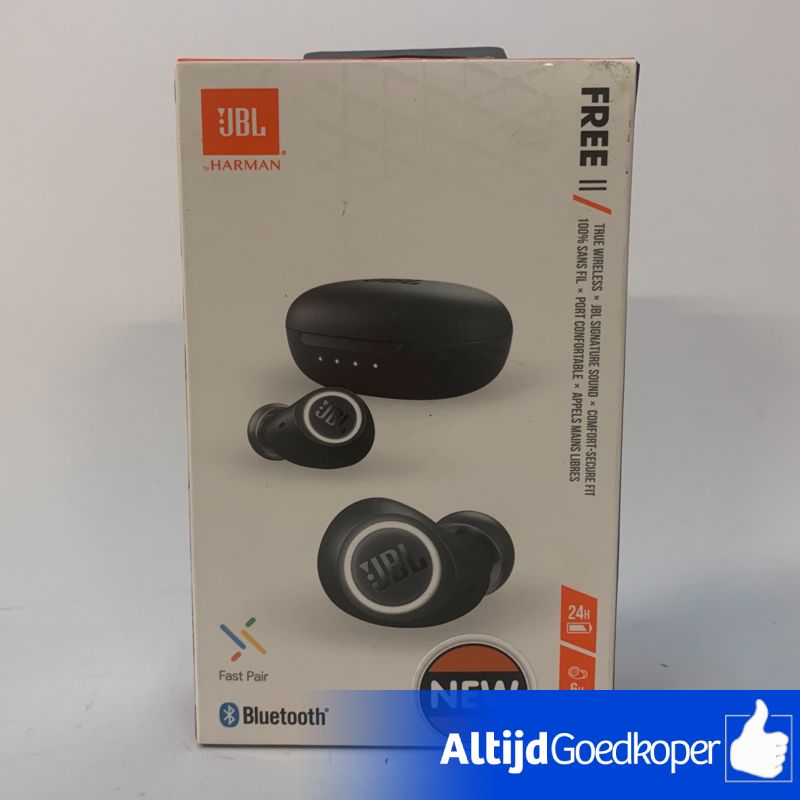 JBL Free II Black Draadloze hoofdtelefoons | Nieuw JBL Free II Black Draadloze hoofdtelefoons | Nieuw