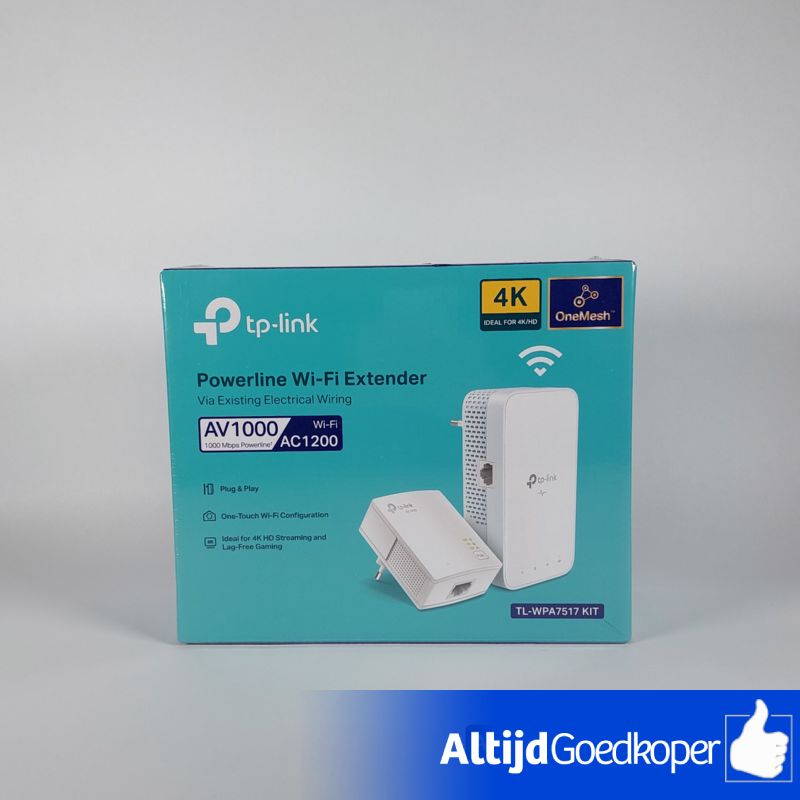 TP-Link TL-WPA7517 Wifi Versterker - Nieuw TP-Link TL-WPA7517 Wifi Versterker - Nieuw