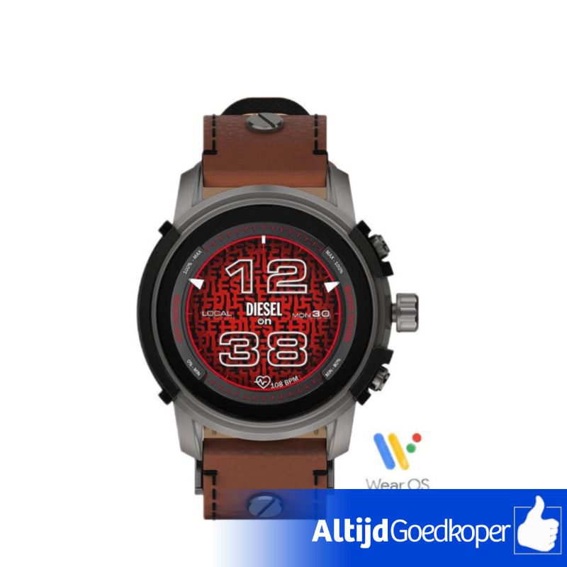 Diesel Griffed gen 6 Smartwatch bruin Leder | Nieuw in seal Diesel Griffed gen 6 Smartwatch bruin Leder | Nieuw in seal