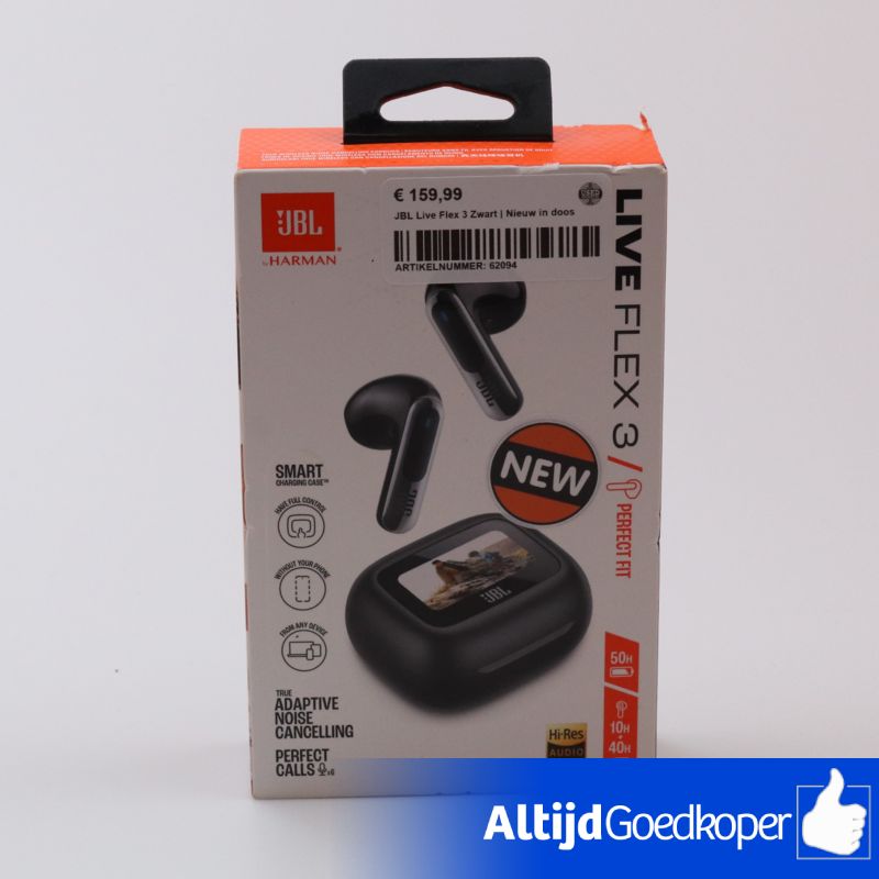 JBL Live Flex 3 Zwart | Nieuw in doos JBL Live Flex 3 Zwart | Nieuw in doos