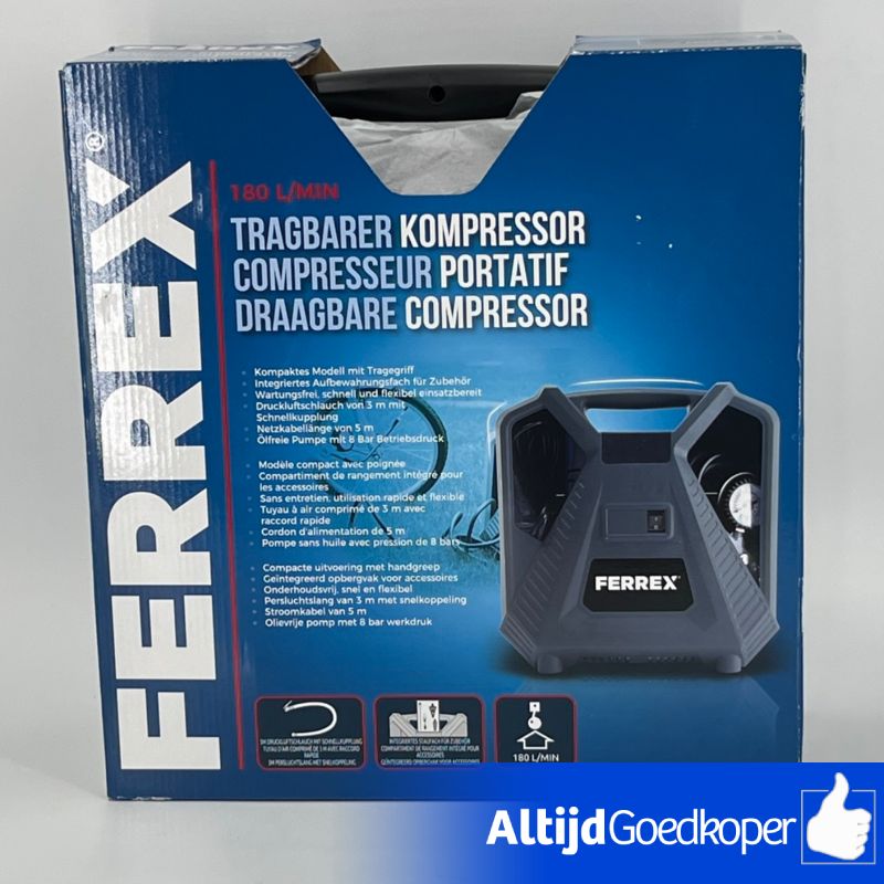 Ferrex Mobiler Mini Kompressor 8bar mobiler Ferrex Mobiler Mini Kompressor 8bar mobiler