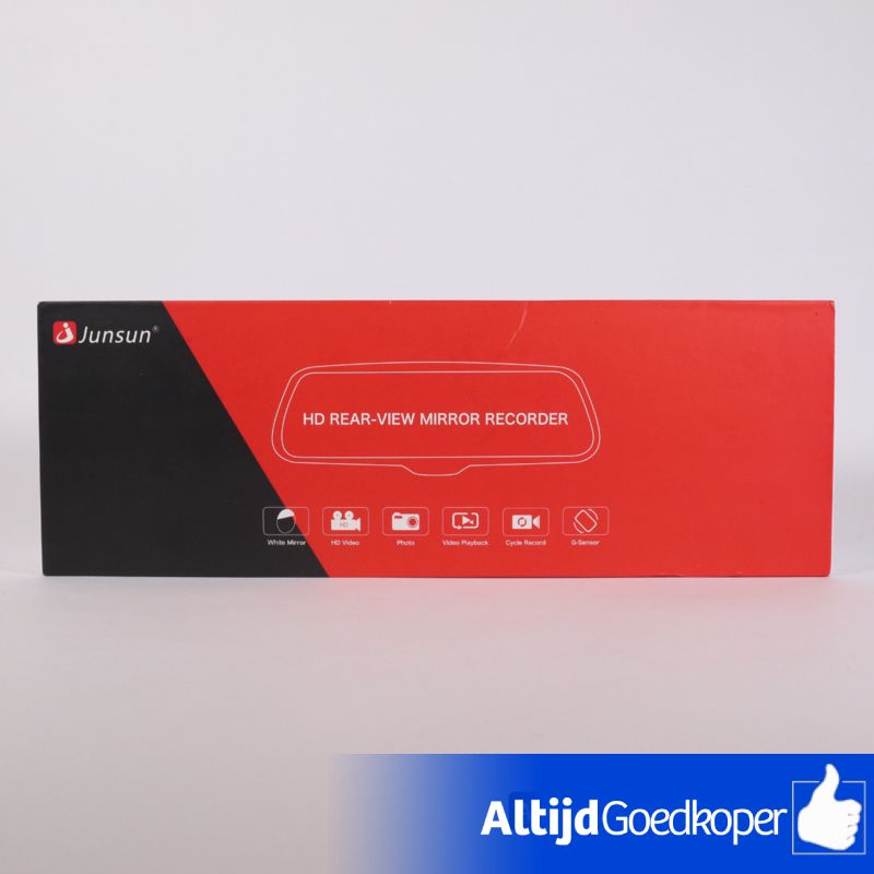 Junsun HD Rear-View Mirror Recorder - Nieuw