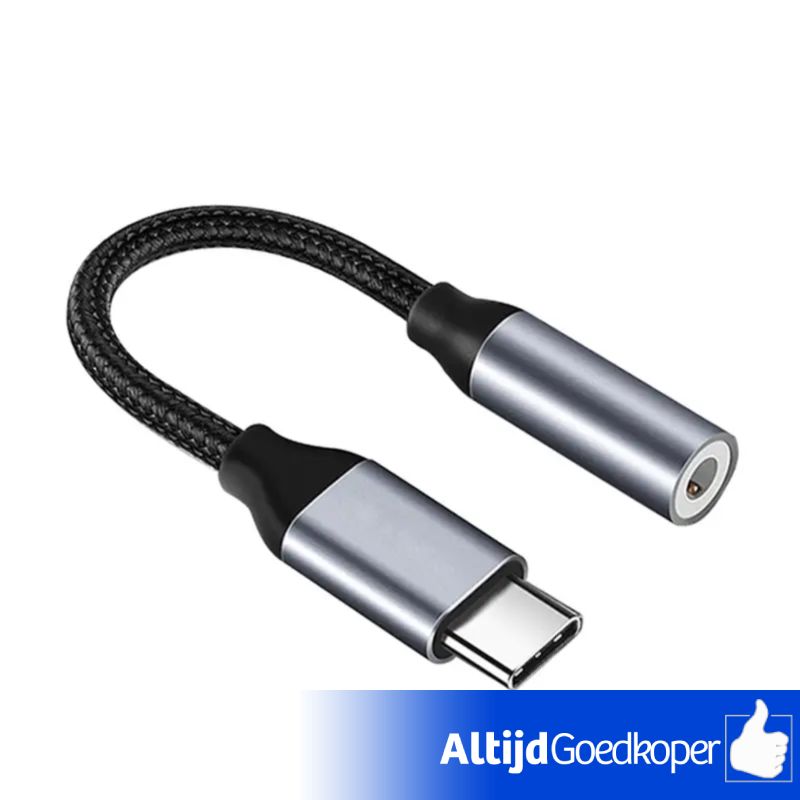 USB-C naar 3.5mm Jack Aux Adapter USB-C naar 3.5mm Jack Aux Adapter