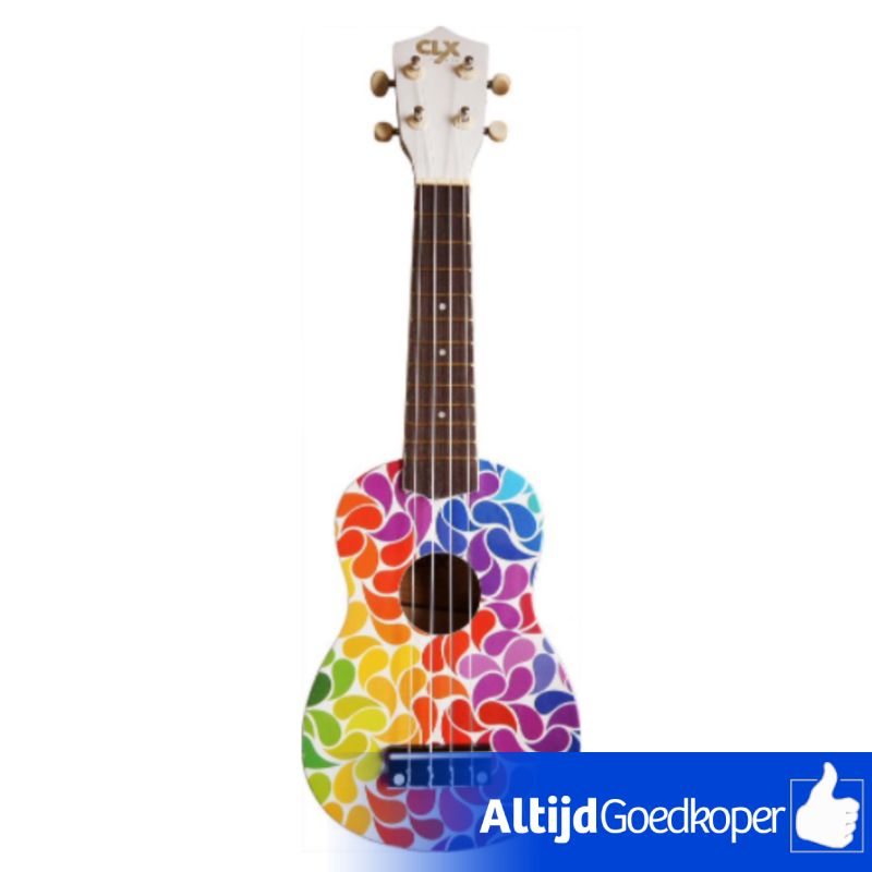 CLXmusic Ukulele (Rainbow Drips) CLXmusic Ukulele (Rainbow Drips)