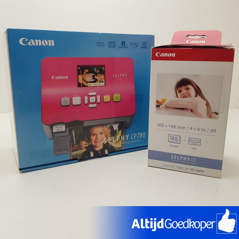Canon Selpy CP780 + 100x148 + inkt I Nieuw Canon Selpy CP780 + 100x148 + inkt I Nieuw