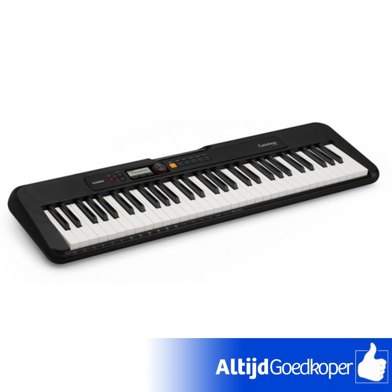 Casio Keyboard 5 oct. Full Size Incl. Adapter CT-S200 BK