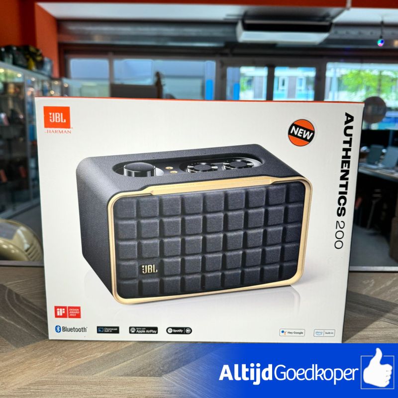 JBL Authentics 200 Zwart Speaker | Nieuw in doos met garantie JBL Authentics 200 Zwart Speaker | Nieuw in doos met garantie