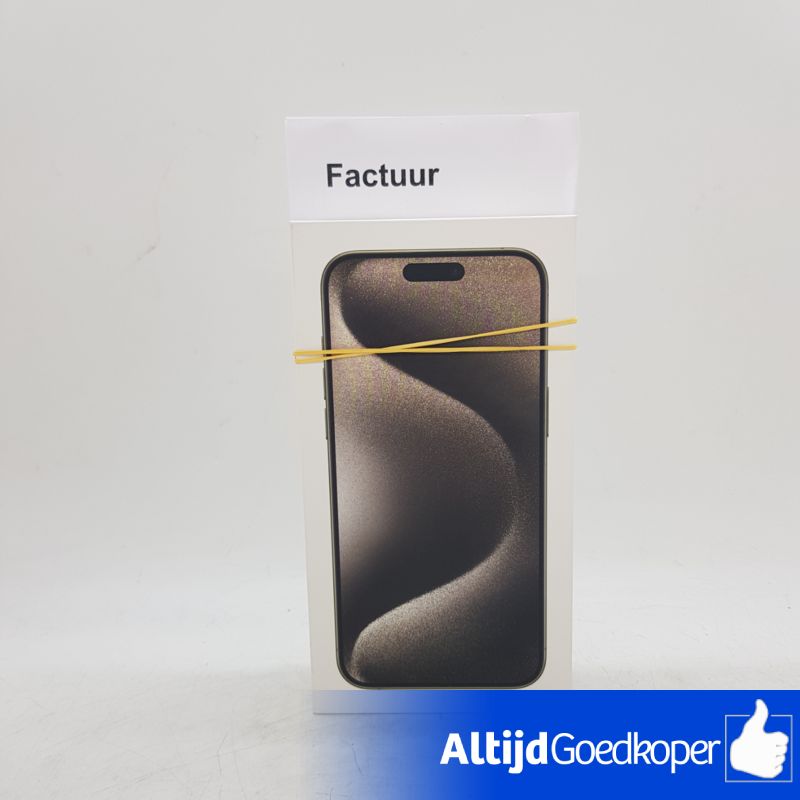 Apple iPhone 15 Pro Max 256GB Natural Titanium - NIEUW! Apple iPhone 15 Pro Max 256GB Natural Titanium - NIEUW!