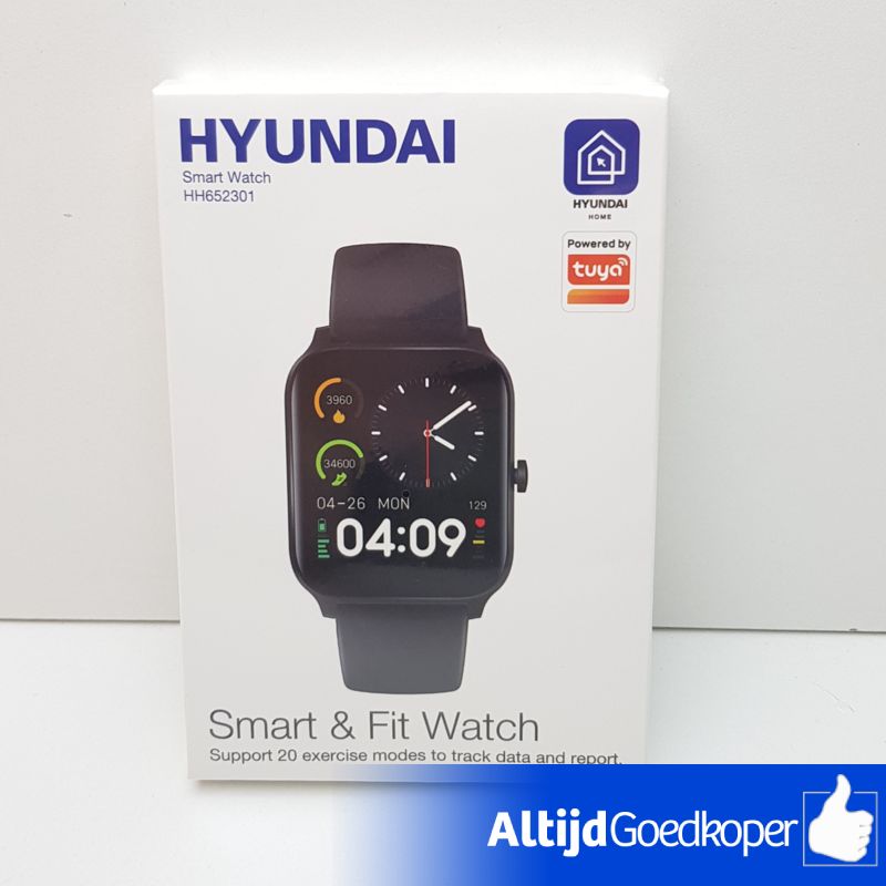 Hyundai Home SmartWatch Zwart - Met Garantie Hyundai Home SmartWatch Zwart - Met Garantie