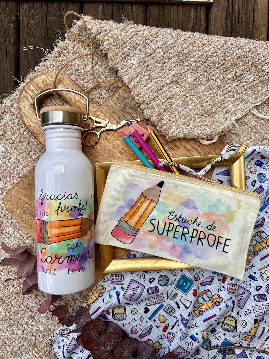 Pack botella + estuche