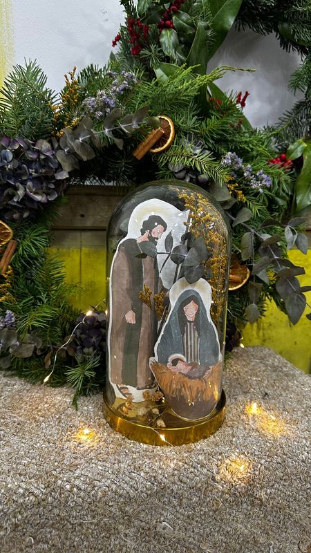 Belén campana cristal