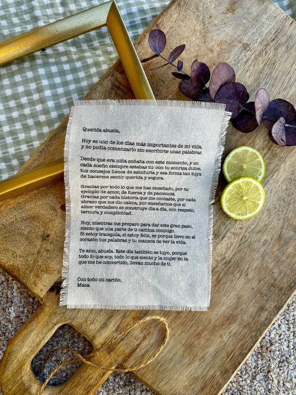 Carta en tela