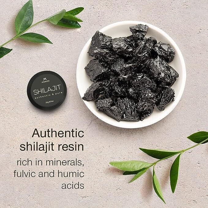 Pure Shilajit Resin 20 Grams 80 Servings - Ethically Harvested Authentic and High Potency - Powerful Testostorone Booster