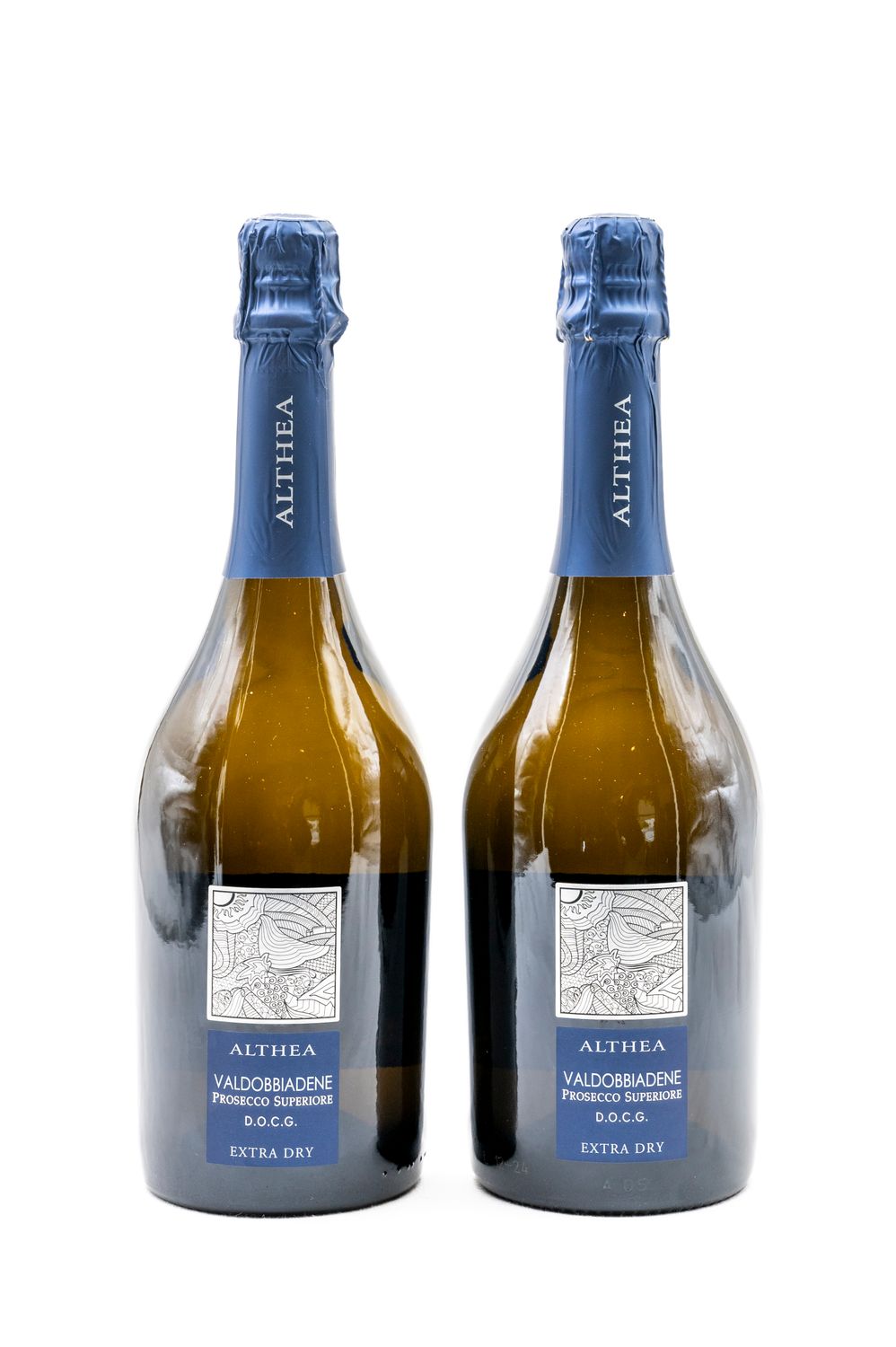 Geschenkbox mit 2 Fl. Prosecco di Valdobbiadene DOCG Extra Dry, Althea Marika Drusian 2023