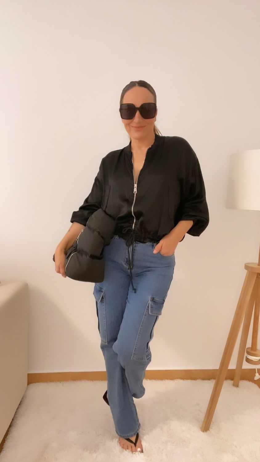 Jeans Cargo Azul
