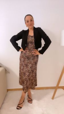 Vestido licra leopardo
