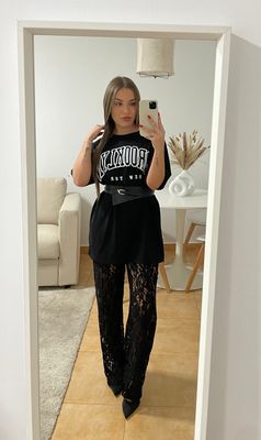 Camiseta larga texto