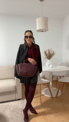 Falda Efecto Piel Plisada