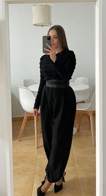 Top textura negro