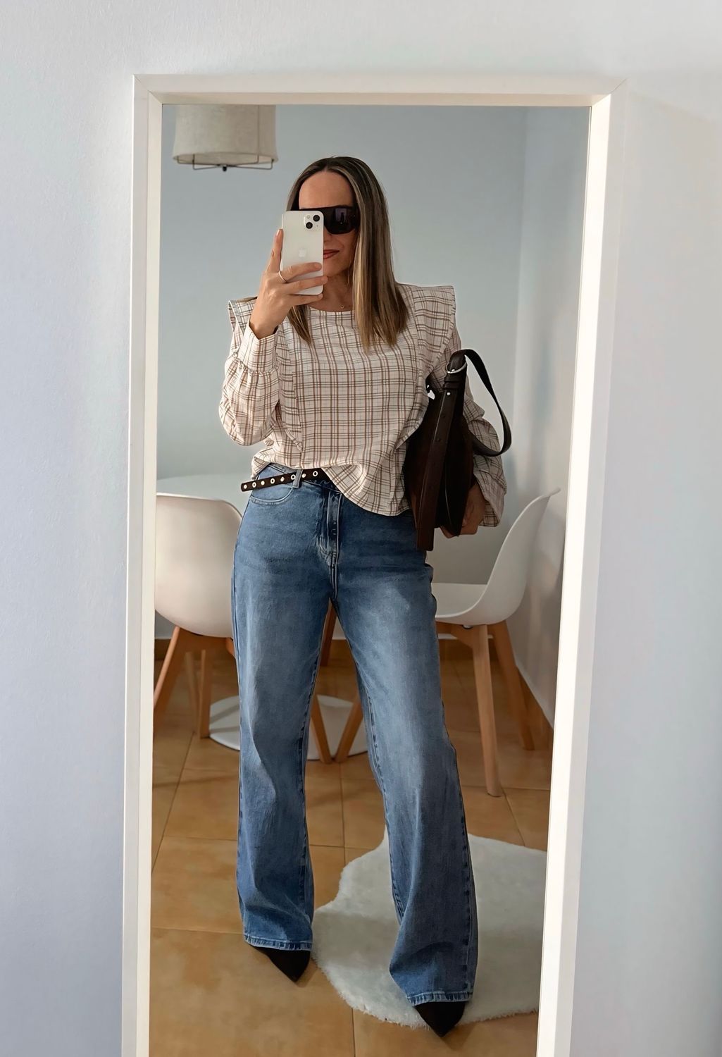 Jeans high rise straight