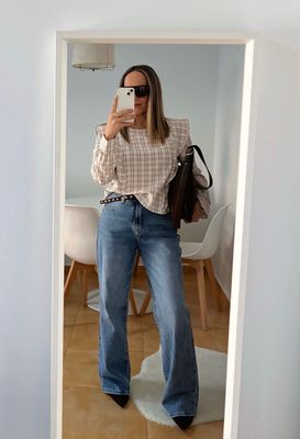 Jeans high rise straight