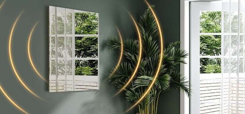 Mirrored Panel with LED Backlight