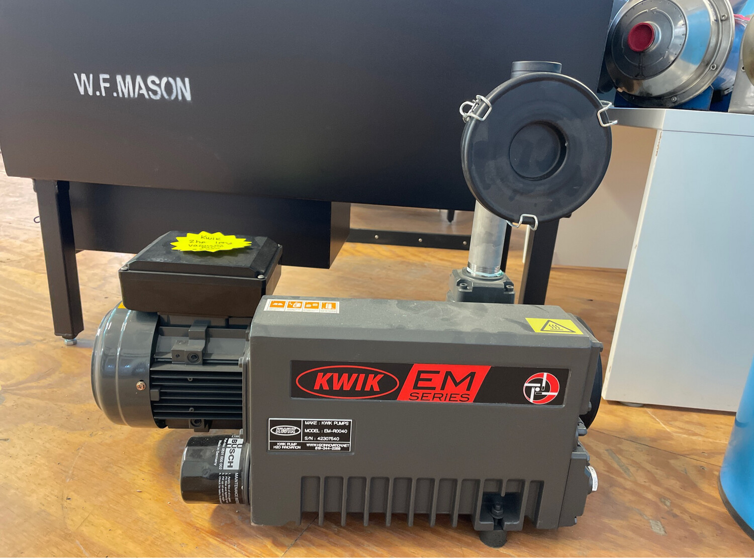 Kwik 2hp 1ph Vacuum Pump