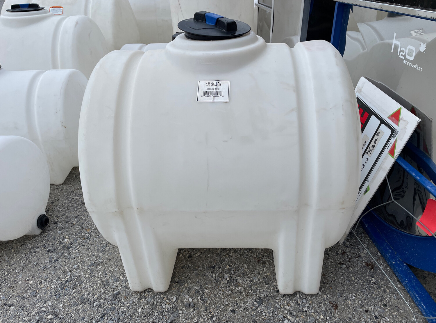 Horizontal Poly Tank 125 Gallon